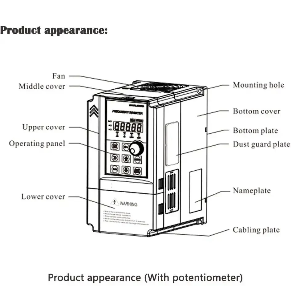 5 HP VFD For Single Phase 120V Power To 220 To 240V Three Phase Motors With 50 To 60 Hz Support VF And Vector Control 4 kW Drive 16 A Lets You Run AC Motors From A Regular Wall Outlet Great For DIY Projects And Small Workshop Or Factory Use - Image 3
