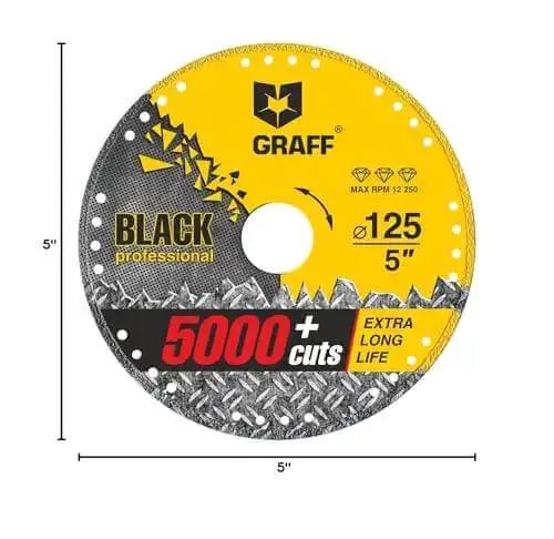 5 Inch Diamond Cut Off Wheel For Angle Grinder Pro Grade Long Life Metal Cutting Disc Dry Cut Heavy Duty For Steel Rebar Iron Aluminum Pipes And Sheet Metal Over 5000 Cuts - Image 2