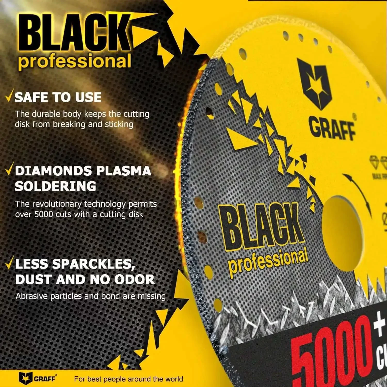 5 Inch Diamond Cut Off Wheel For Angle Grinder Pro Grade Long Life Metal Cutting Disc Dry Cut Heavy Duty For Steel Rebar Iron Aluminum Pipes And Sheet Metal Over 5000 Cuts - Image 4