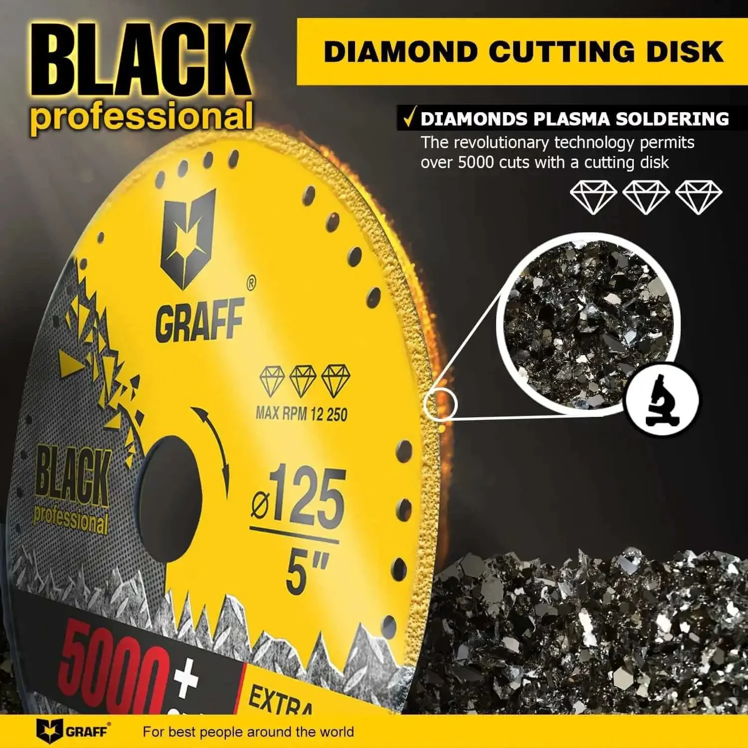 5 Inch Diamond Cut Off Wheel For Angle Grinder Pro Grade Long Life Metal Cutting Disc Dry Cut Heavy Duty For Steel Rebar Iron Aluminum Pipes And Sheet Metal Over 5000 Cuts - Image 6