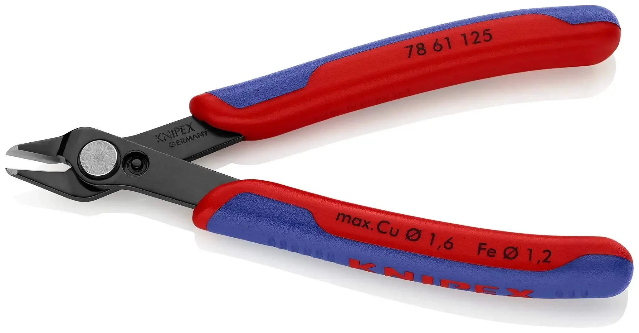 5-Inch Electronics Super Knips With Comfort Grip, Flush-Cut Snips For PCBs And Fiber Optic Cables, Induction-Hardened 64 HRC Blades, Ground Sharp Edges Without Bevel, Ultra Smooth Spring-Loaded Cut For Minimal Fatigue
