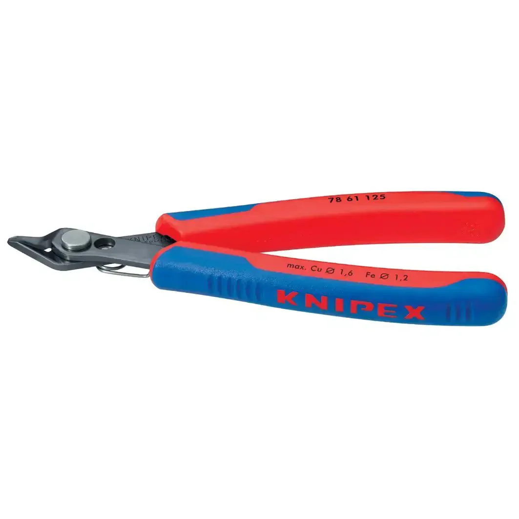 5-Inch Electronics Super Knips With Comfort Grip, Flush-Cut Snips For PCBs And Fiber Optic Cables, Induction-Hardened 64 HRC Blades, Ground Sharp Edges Without Bevel, Ultra Smooth Spring-Loaded Cut For Minimal Fatigue - Image 6