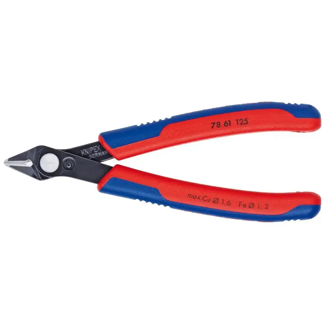 5-Inch Electronics Super Knips With Comfort Grip, Flush-Cut Snips For PCBs And Fiber Optic Cables, Induction-Hardened 64 HRC Blades, Ground Sharp Edges Without Bevel, Ultra Smooth Spring-Loaded Cut For Minimal Fatigue - Image 7