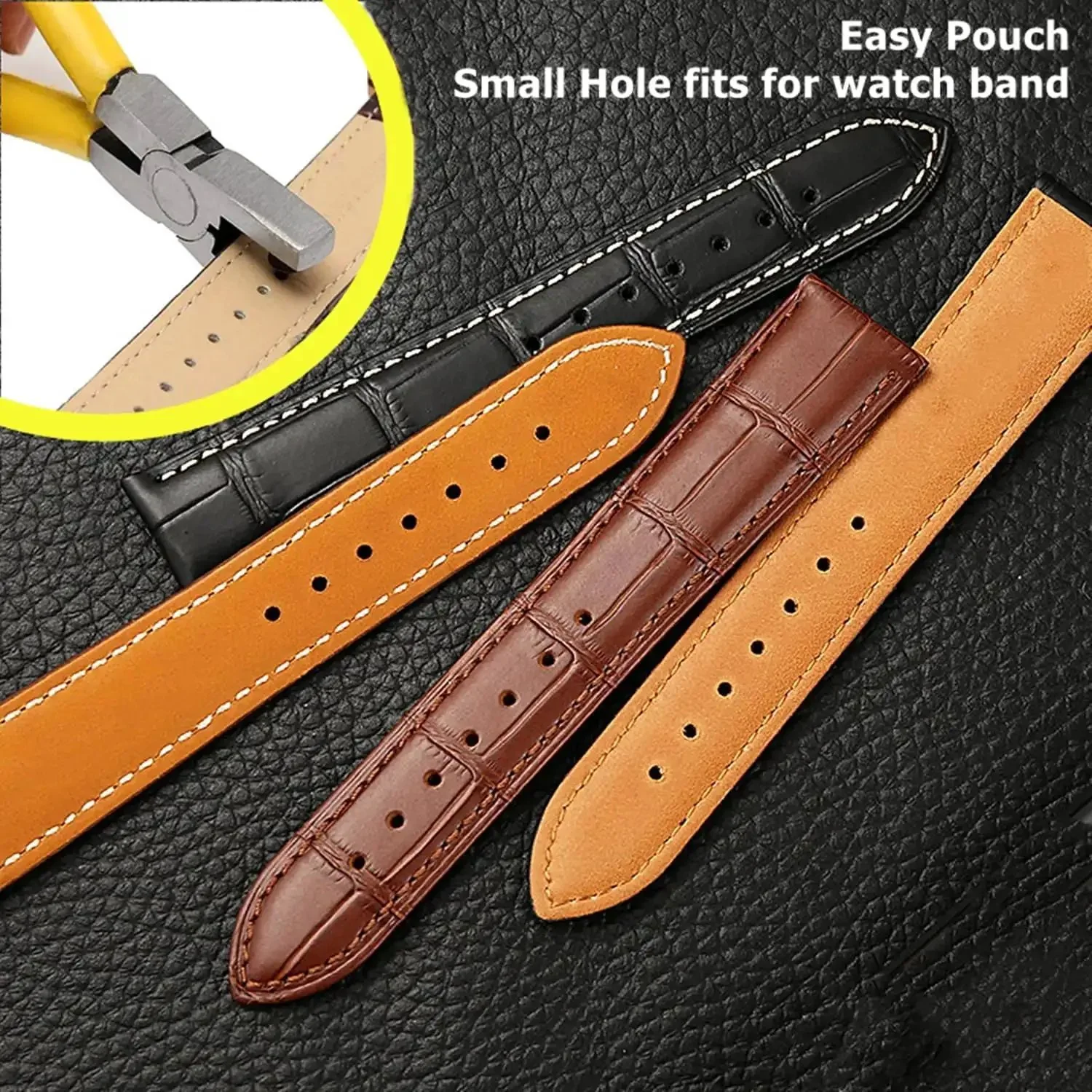 5 Inch Ergonomic Hole Punch Pliers 2Mm Round Hole Punch Tool For Thin Leather Straps Watch Bands And Crafts DIY Lightweight Portable On The Go For Precise Holes And Quick Repairs - Image 7