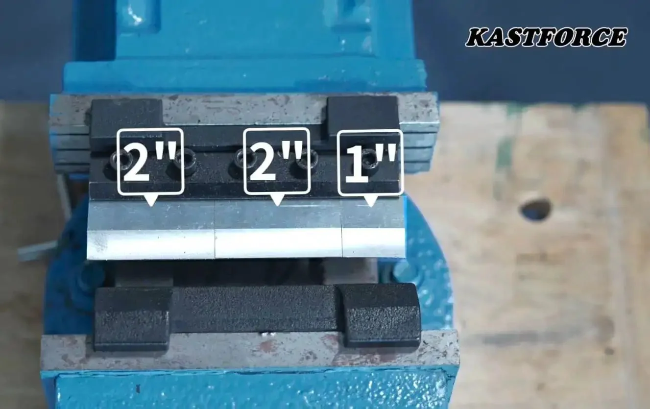 5 Inch Vise Mount Brake Bender Attachment For Metalworking That Bends Up To 14 Gauge Mild Steel And 2mm Aluminum, 125mm Capacity, Ideal For DIY Projects And Pro Shops - Image 5