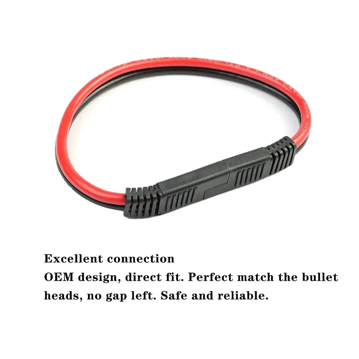 5 Pack 12 Gauge 2 Pin Quick Disconnect Polarized SAE Connector Wire Harness For Motorcycle Boat Car Tractor 12 Inch Red And Black Leads Waterproof Beefed Up Heavy Duty 12 AWG Copper Conductors Marine Grade - Image 3