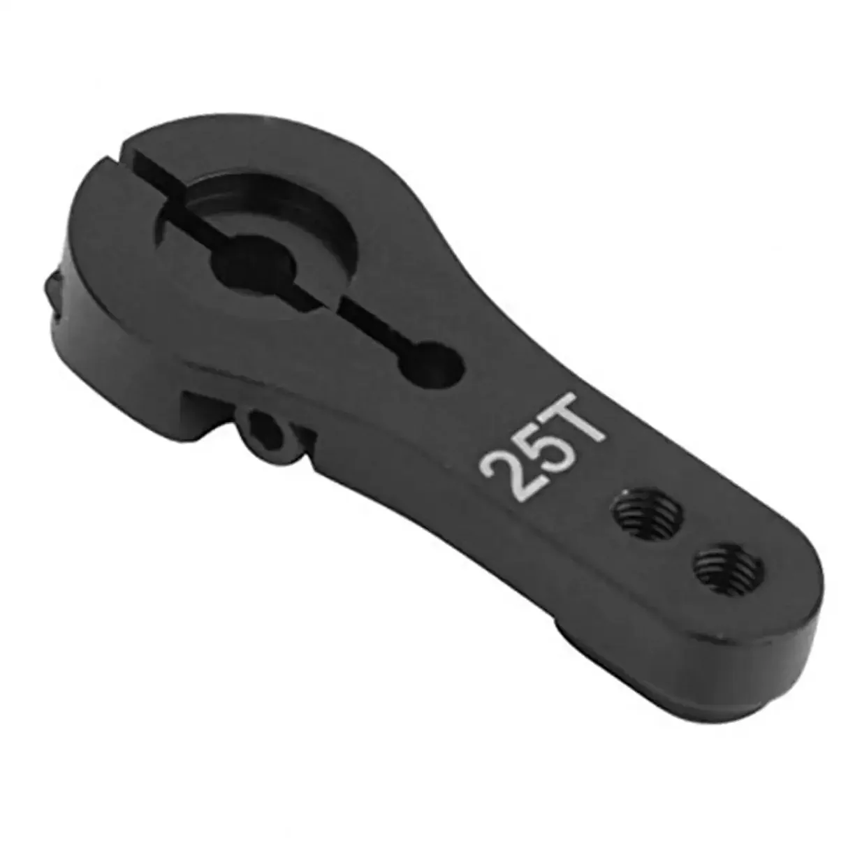 5 Pack 25T Aluminum Servo Horns With M3 Threads For RC Cars Trucks Buggy And Airplanes Adjustable Split Clamp Design With Steel Bolts Durable Black For All RC Enthusiasts - Image 3