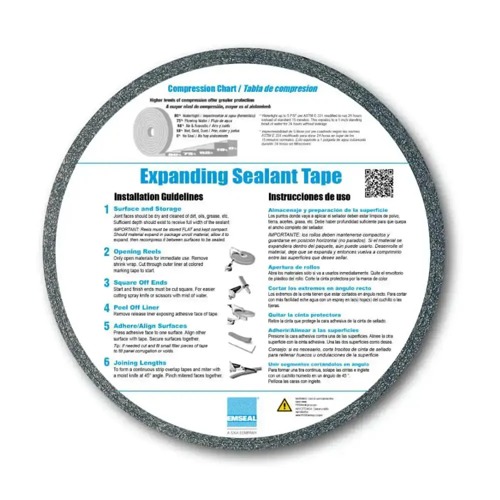 5-Pack All-Purpose Foam Sealant Tape For Windows, Doors And Metal Buildings, Three-Eighths Inch Thick Expands To 1.5 Inches, 1 Inch Wide, UV-Stable Gap Filler For Drafts, Dust, Moisture, Conforms To Contours, Waterproof Where It Counts, 4-Meter Reel - Image 5