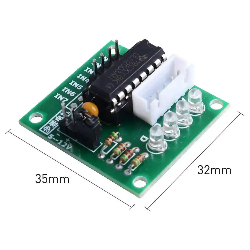 5 Pack Geared Stepper Motors 28BYJ-48 5V With ULN2003 Driver Board, Dupont Wires And Ribbon Cables, Arduino Compatible, High Torque Quiet Operation For Robotics And DIY Projects - Image 8