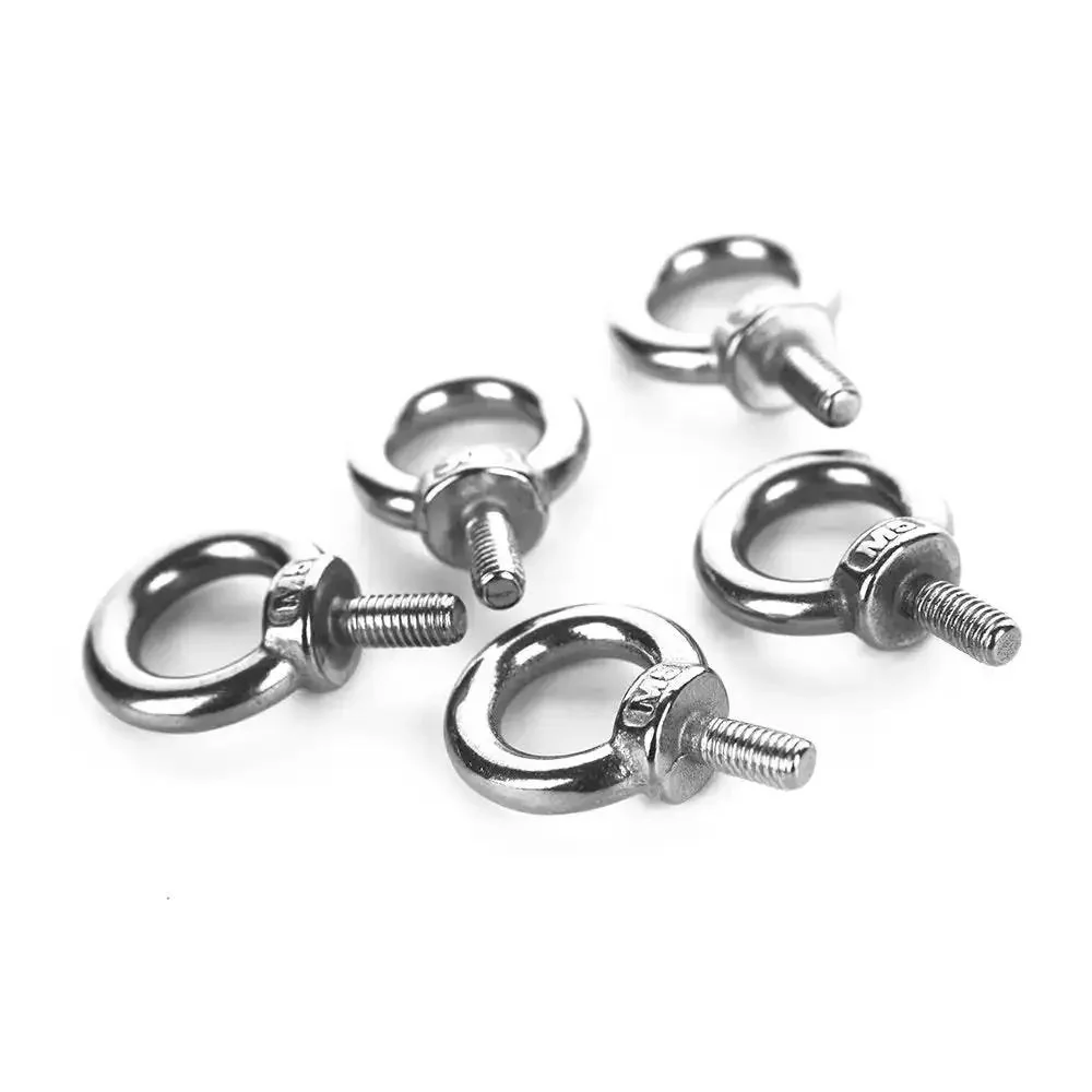 5 Pack M5 Ring Eye Bolts In 304 Stainless Steel For Lifting And Machinery Eye Bolt With 13Mm Inner Diameter 21.5Mm Outer Diameter 5Mm Ring Thickness 35Mm Total Height M5 X 12Mm Thread 0.8Mm Pitch - Image 3