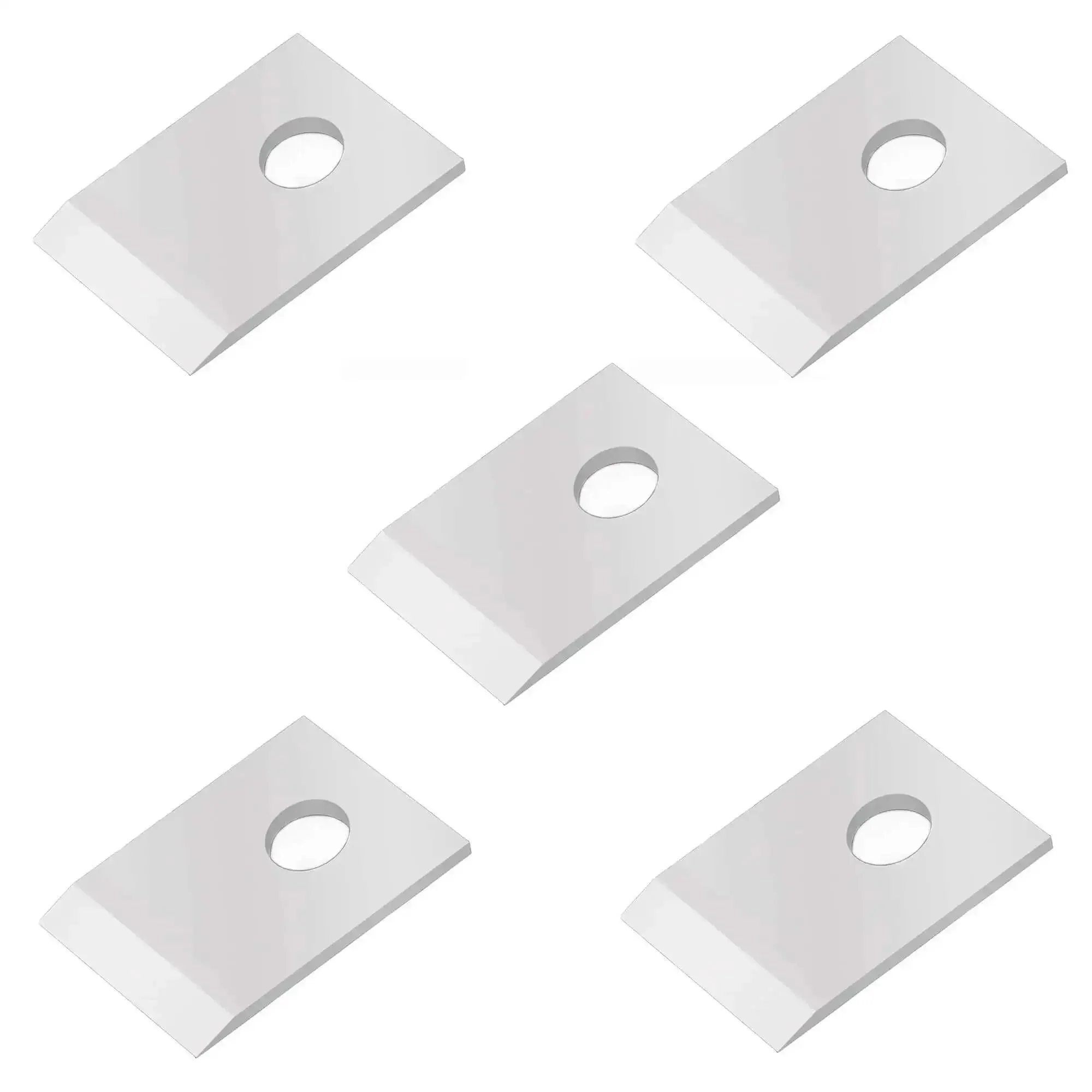 5 Pack Pass Through Crimper Cutting Blades 0.40x0.54 In Replacement Blades For Most Pass Through Crimpers SK5 Steel Heavy Duty 8 Pin Blade To Trim Extra Cable Ends Like A Pro Precision Ground For Fast Clean Crimps