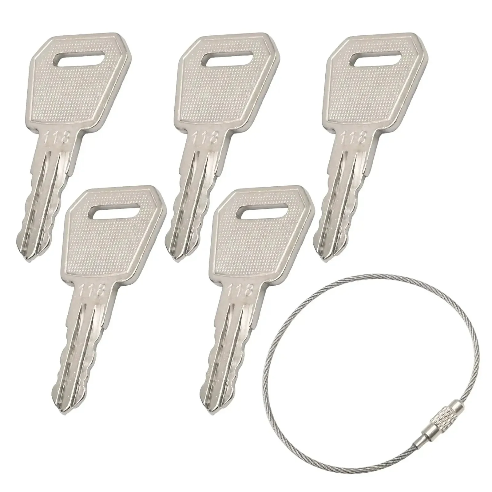 5 Pack Replacement Ignition Key Set For Big Joe Electric Pallet Jacks E30 EZ30 EPT20-15ET EPT20-18EA ES10 JX1 JX2 1115-500016-00 118 Marked Durable Keys That Keep Your Pallet Jack Running Smooth