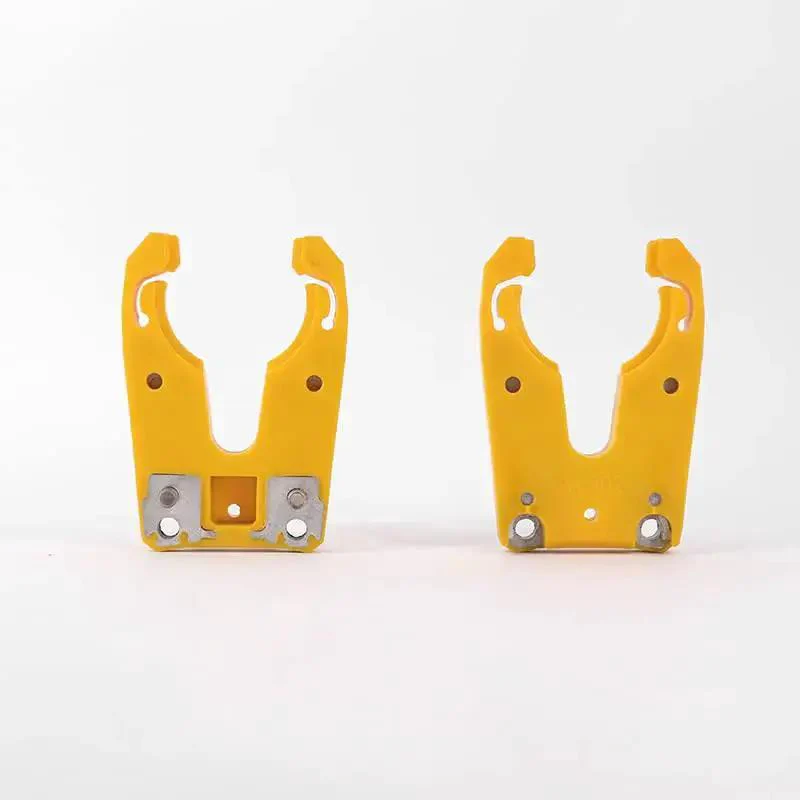 5 Piece ISO30 Tool Holder Claw Clamp Set For CNC Router And Wood Engraving Machines Yellow ABS Nylon Construction Wear Resistant Heat Resistant Stable Performance Flexible Grip Ideal ISO30 Cutter Holder For Auto Machining Projects