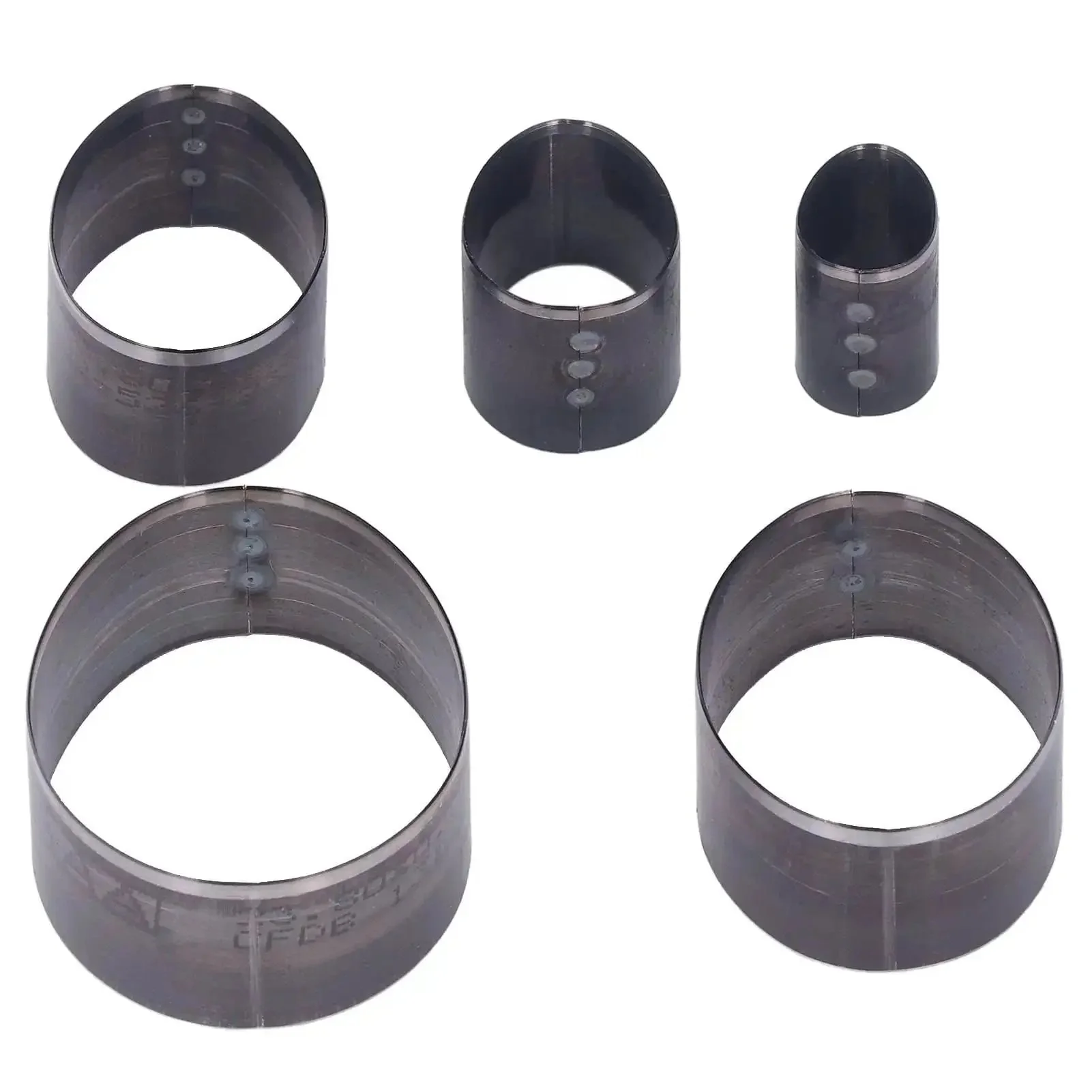 5 Piece Leather Die Cutting Dies Set With Oval Hollow Punches Pro Grade Steel Cutting Molds For Do It Yourself Crafts Easy To Store And Portable Leather Craft Tool Kit For Precise Shapes - Image 3