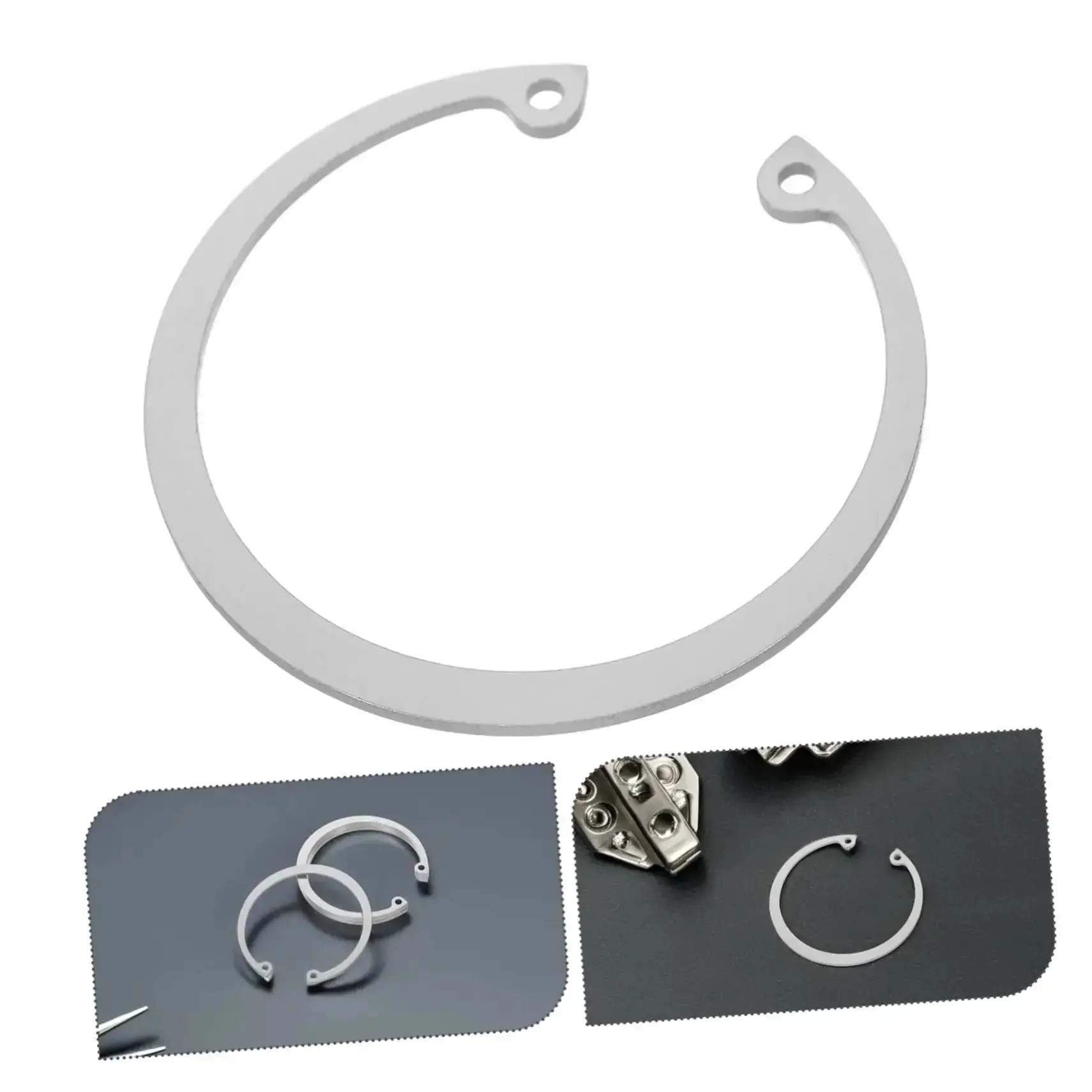 5 Piece Stainless Steel Snap Rings Kit Internal External Circlips Retaining Rings Assortment For DIY And Professional Use Versatile Fit For Various Hole Sizes Easy Install And Quick Locking - Image 3