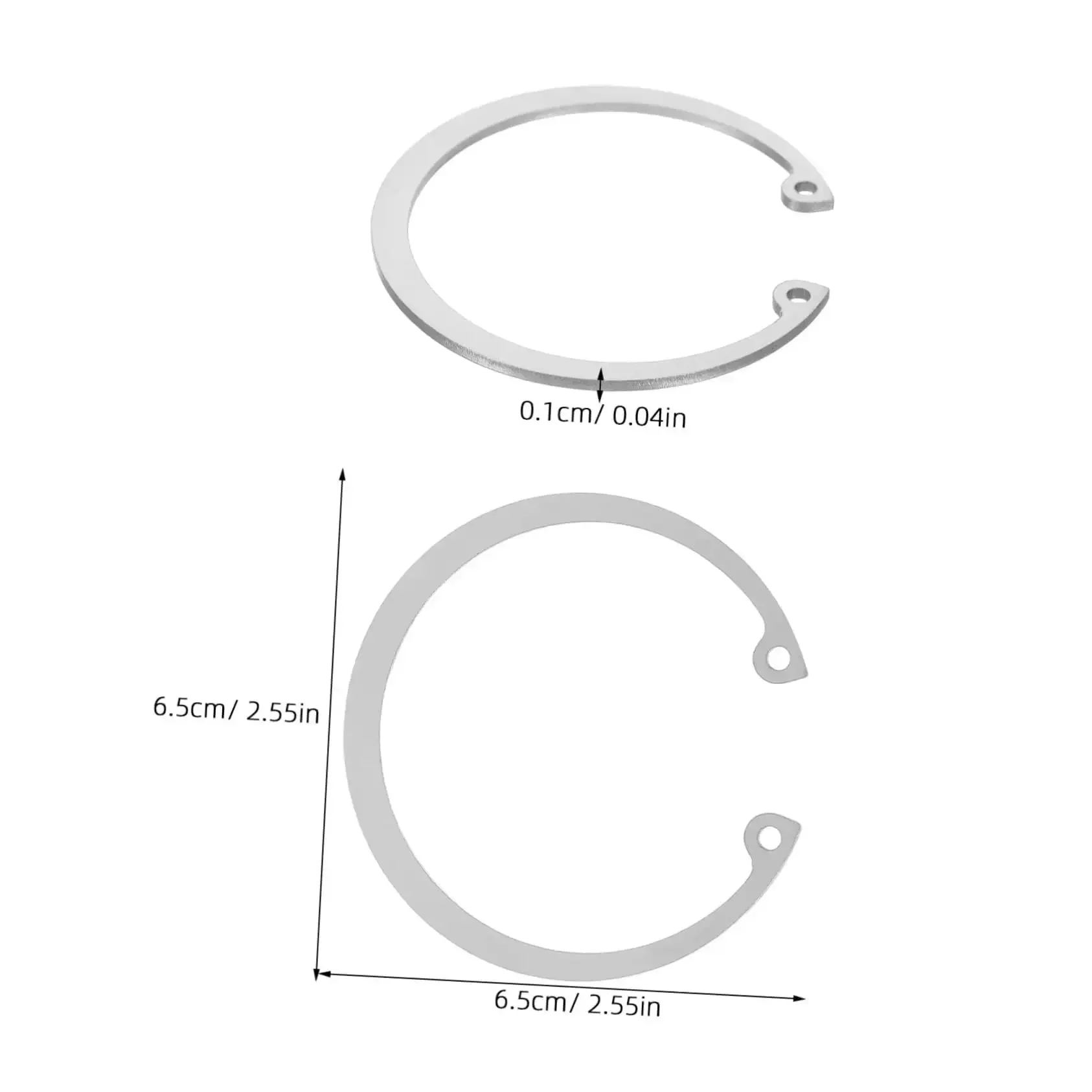 5 Piece Stainless Steel Snap Rings Kit Internal External Circlips Retaining Rings Assortment For DIY And Professional Use Versatile Fit For Various Hole Sizes Easy Install And Quick Locking - Image 9