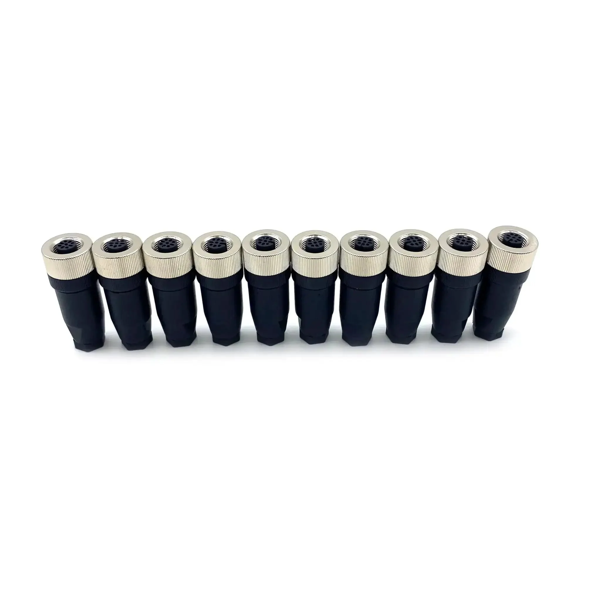 5 Pin A Code M12 Female Circular Connector IP67 Waterproof Straight Field Wireable Sensor Connector For PG7 Cable Unshielded 12mm 125V 4A Pro Grade Built Tough Copper Gold Plated Contacts No Tool Needed