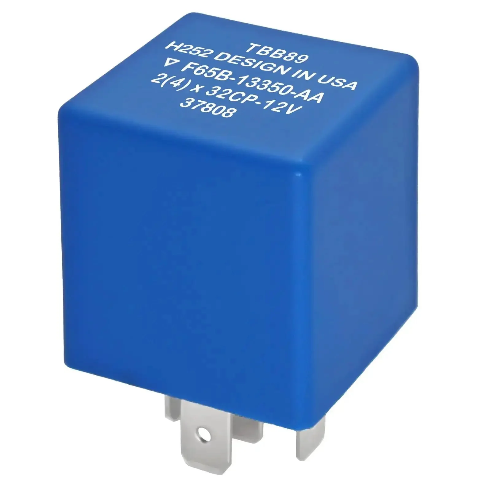 5-Pin Flasher Relay Replacement For Turn Signals And Hazard Warnings, Models With 5C3T-13350-AA Or F65B-13350-AA, TBB89 Beefed Up Hyper Flash Fix, Direct OEM Replacement For Ford Lincoln Mercury Vehicles, Durable Auto Electrical Relay