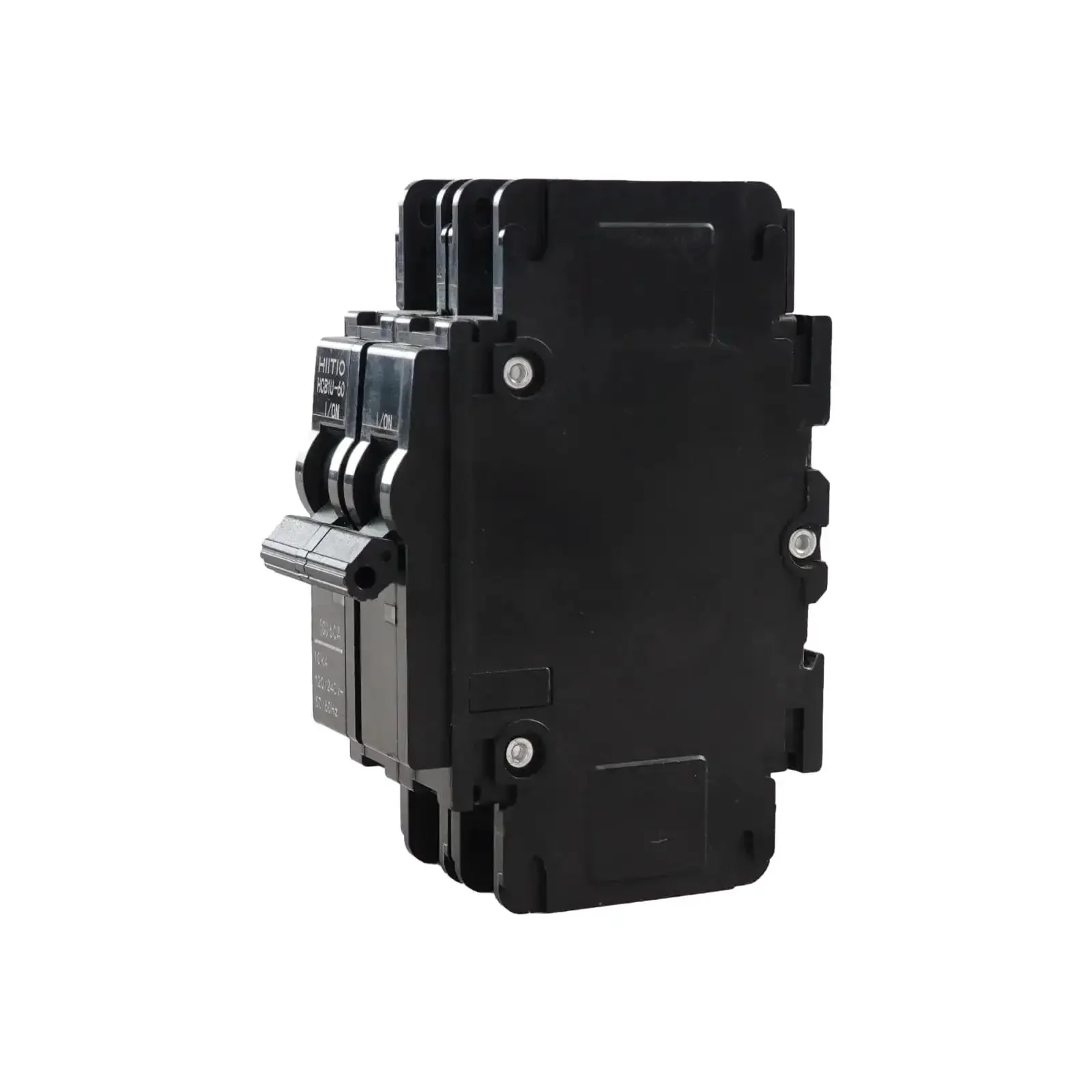 50 Amp 120V/240V Miniature Circuit Breaker 2 Pole DIN Rail Mount UL489 Listed HCB1U-60 MCB With 10kA Breaking Capacity For Main And Branch Circuits And Protects Both Main And Branch Wiring In Panels - Image 3