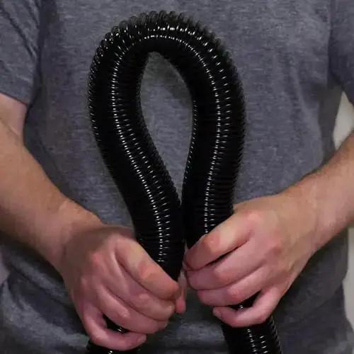 50 Foot Ultra Flexible Crushproof Commercial Vacuum Hose 1.5 Inch Inner Diameter For Backpack And Canister Vacs With Threaded Cuffs And Bent Ends Built Tough In Belgium From EVA Poly Material - Image 5