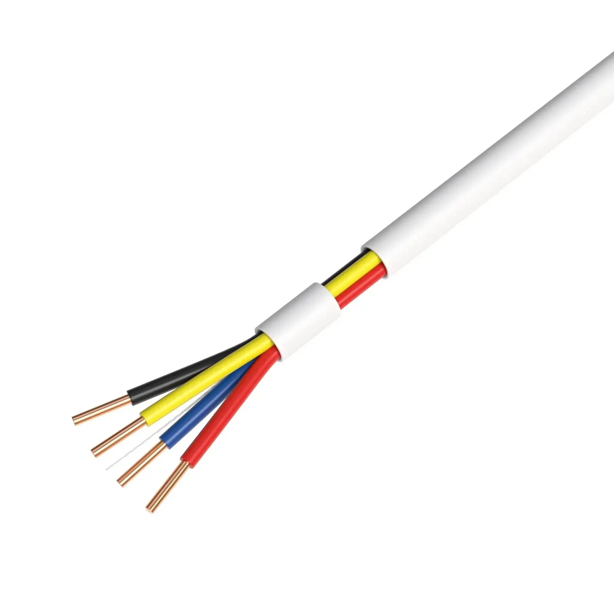 500Ft Solid 22/4 Alarm CCA Cable For Low Voltage Security Systems Budget-Friendly Wiring For Burglar Alarms, Fire Detectors, Security Stations, And Doorbells, 22 AWG Four Conductors, Lightweight And Easy To Install - Image 6