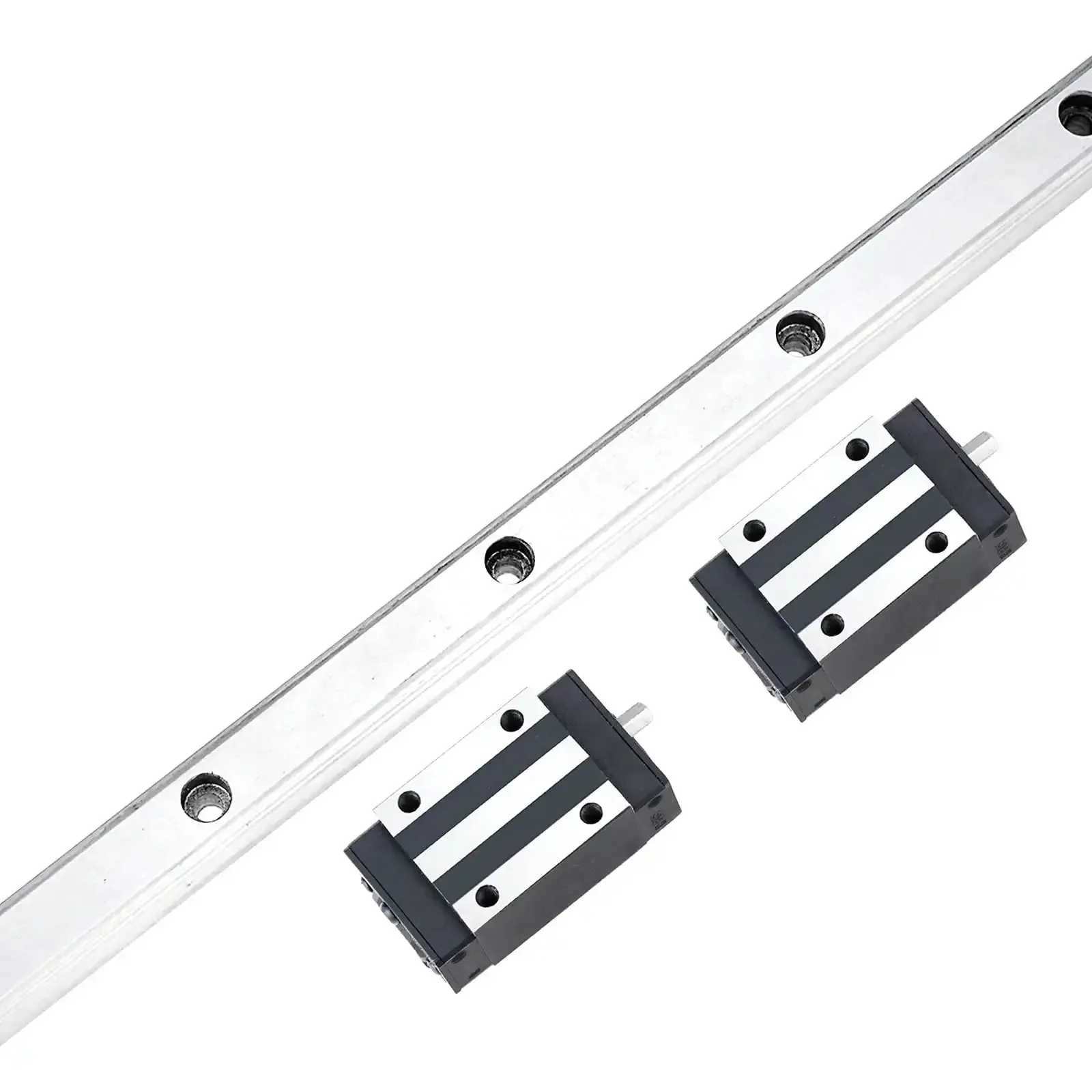 500mm HGR20 Linear Slide Rail With Four HGH20CA Carriages For CNC Machines And DIY Projects, Beefy, Rock Solid Bearings, Heavy Duty Carbon Steel, Precision Ground Rails For Smooth, Real World Motion In Milling And 3D Printing - Image 4