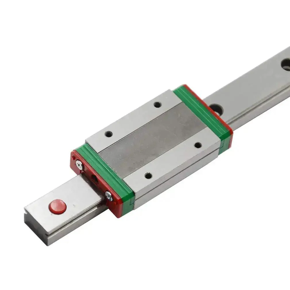 500Mm MGN15 Linear Rail Guide With MGN15H Carriage Block For Large 3D Printer And CNC Machines Built For Heavy Duty Smooth Movement 13 Mount Holes For M3 Screws Red Stoppers Included