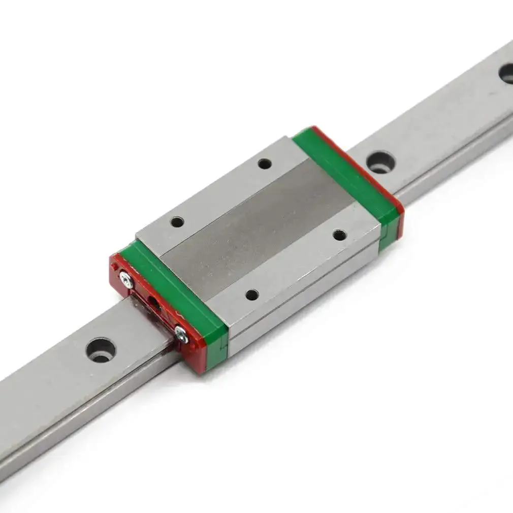 500Mm MGN15 Linear Rail Guide With MGN15H Carriage Block For Large 3D Printer And CNC Machines Built For Heavy Duty Smooth Movement 13 Mount Holes For M3 Screws Red Stoppers Included - Image 5