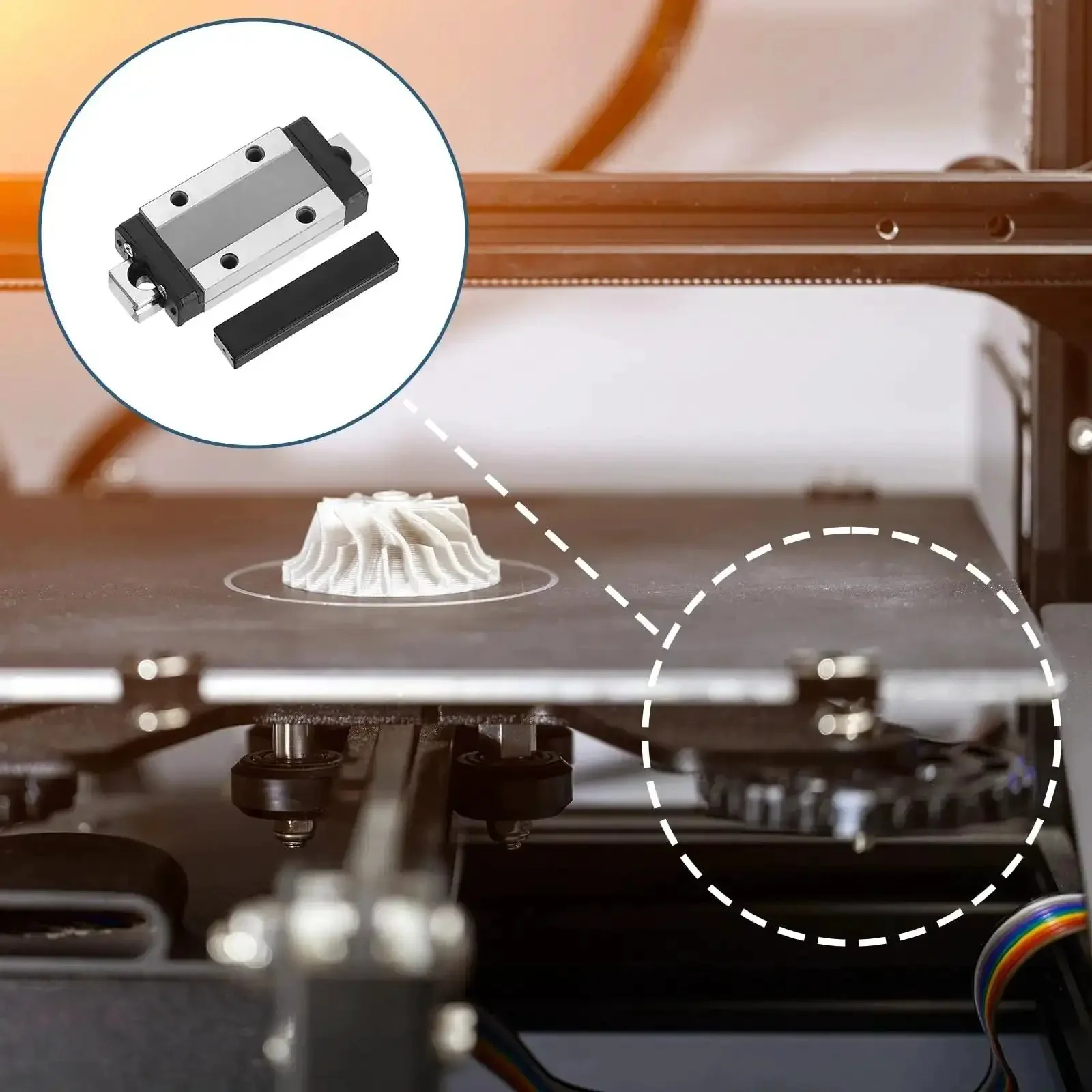 50Mm Linear Guide Rail With MGN9H Carriage Block And Mini Guide For Tiny CNC Machines And 3D Printers, Slick Motion Linear Guideway For Engraving And Small Milling - Image 3