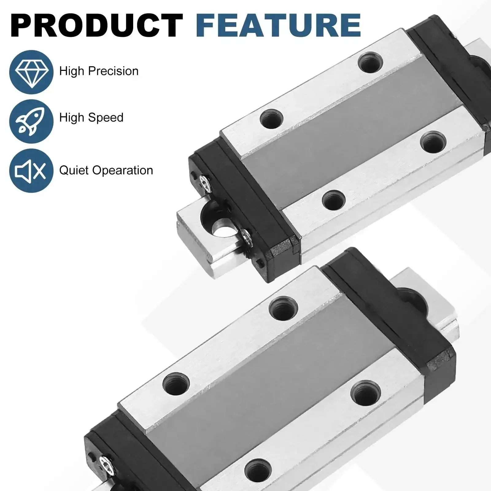 50Mm Linear Guide Rail With MGN9H Carriage Block And Mini Guide For Tiny CNC Machines And 3D Printers, Slick Motion Linear Guideway For Engraving And Small Milling - Image 5