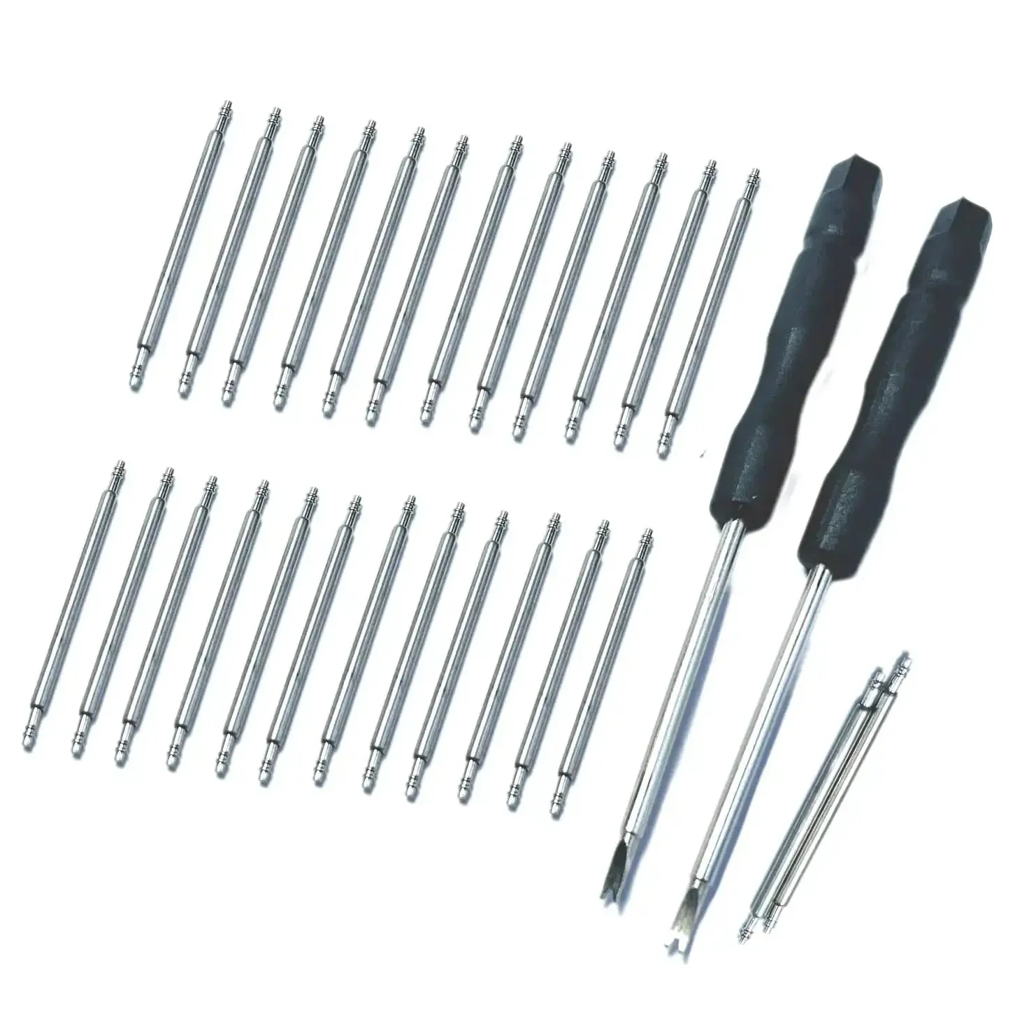 50Pcs 18mm Watch Spring Bars Replacement Kit With 1.5mm Diameter Stainless Steel Pins Double Flanged Ends Includes Watch Band Remover Tool For Easy Strap Swaps Durable 18mm Width Fits Most 18mm Bands - Image 3
