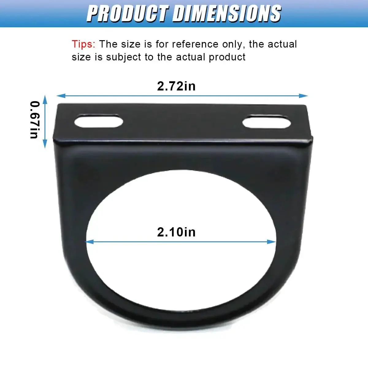 52Mm Gauge Mount Universal Pillar Pod Holder For 52mm Instrument Gauges, 2 Inch Single Hole Panel Bracket, Gauge Pod Mount For Cars, Trucks, Boats And More Automotive Dash Accessory - Image 6