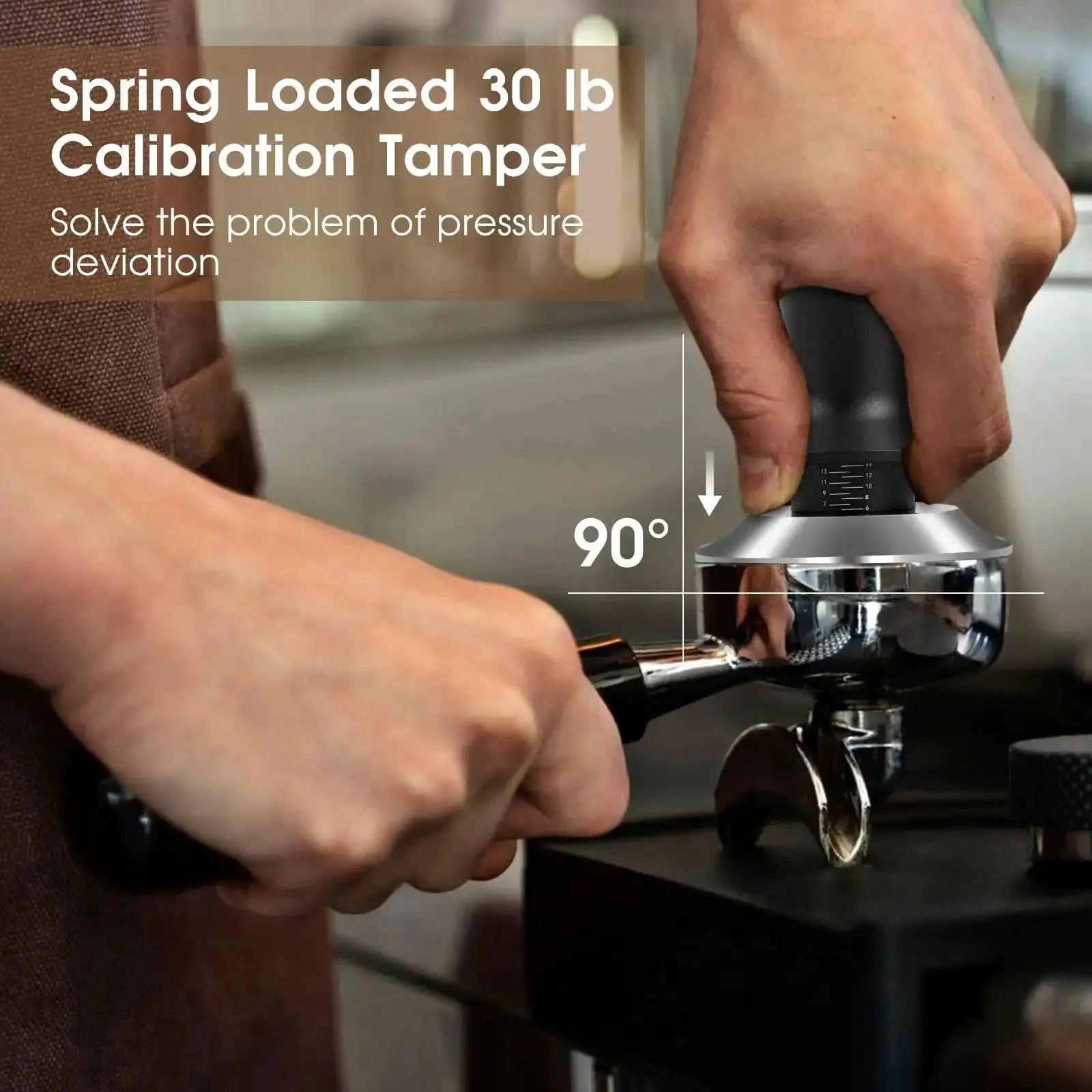 54mm Espresso Accessories Kit With Spring Loaded Calibrated Tamper WDT Tool And Dosing Funnel For Breville 54mm Espresso Machines And Portafilters Legit Barista Upgrade For A Clean Consistent Home Brew - Image 7