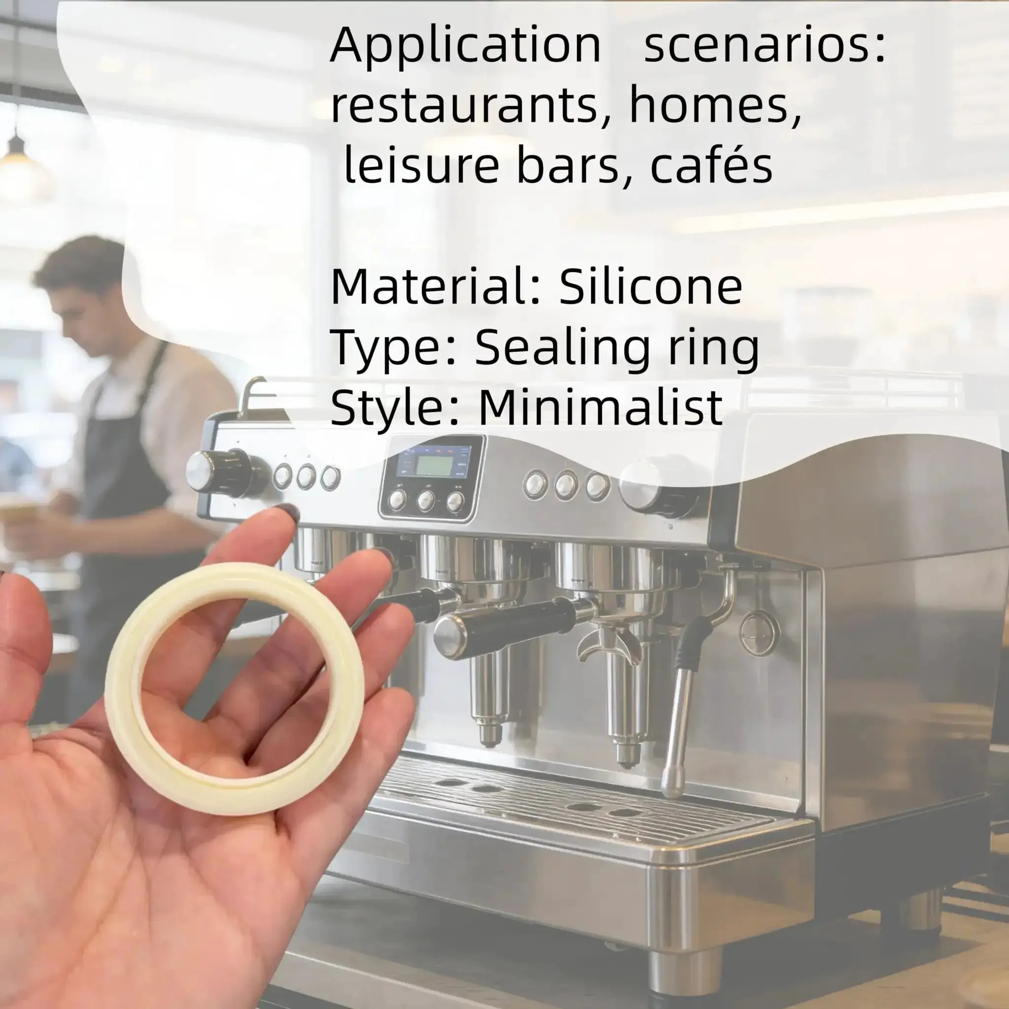 54mm Silicone Steam Ring For Espresso Grouphead Gasket Replacement Fits Breville And Sage Espresso Machines 870 878 880 860 840 810 500 450 No BPA Durable Seal Easy Install 2 Pack - Image 7