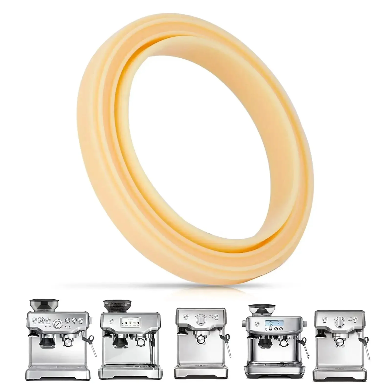54Mm Silicone Steam Ring Grouphead Gasket Seal Replacement For Sage And Breville Espresso Machines Coffee Makers Models 878 870 860 840 810 500 450 875 880