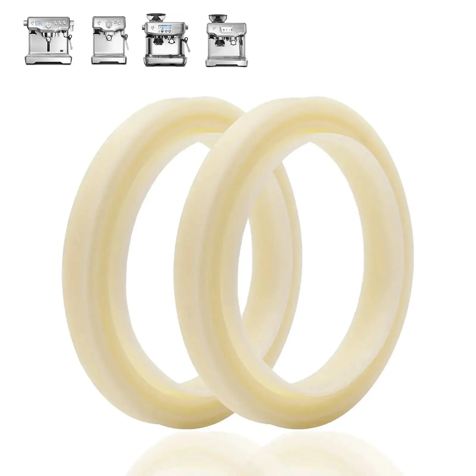 54mm Silicone Steam Ring Two Pack For Breville Espresso Machines Easy Fit Gasket Replacement Part For BES870XL BES878 BES860 BES880 BES810 BES840 BES450 BES500 High Temp Food Grade Silicone