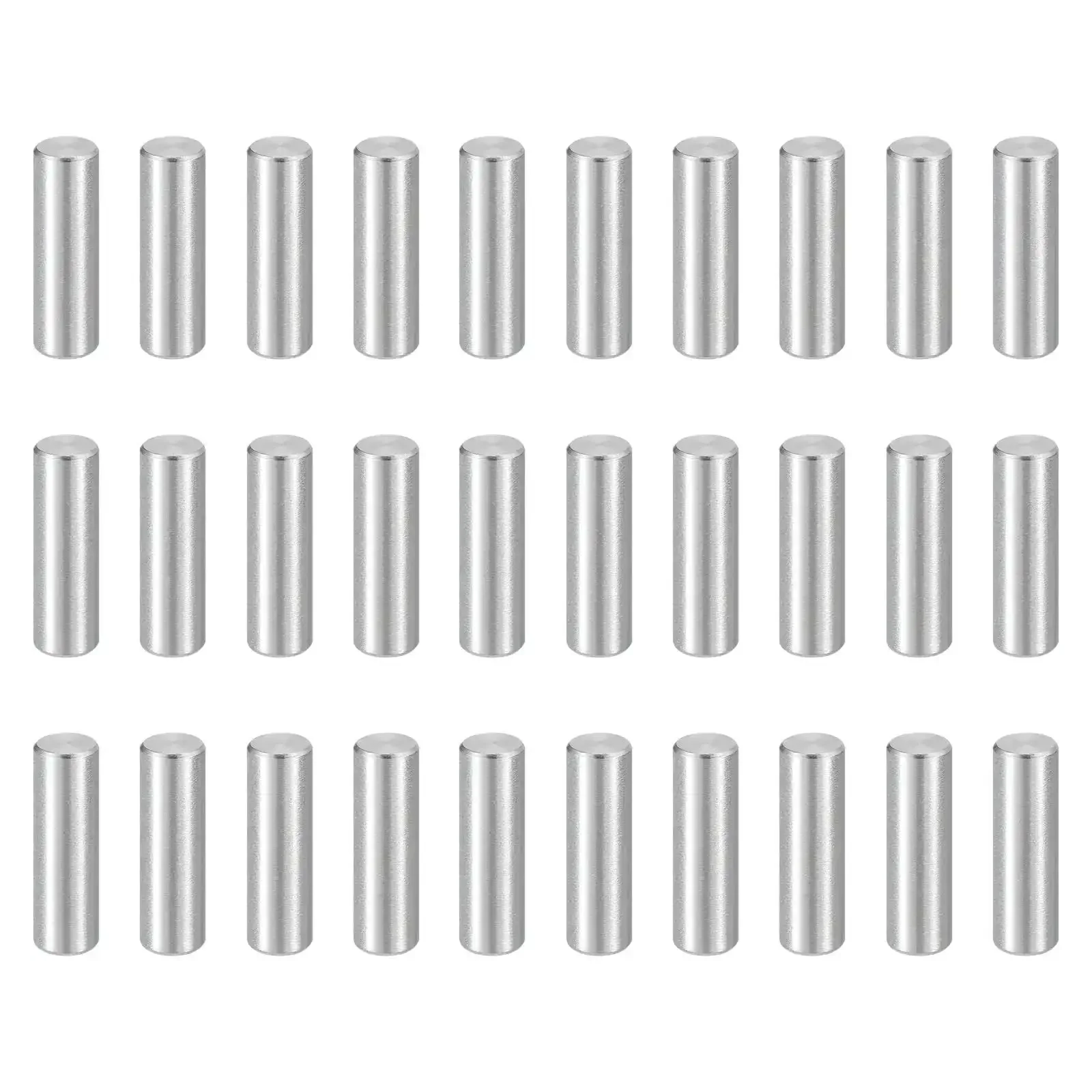 55 Pack M6 Dowel Pins 20mm Stainless Steel Cylindrical Shelf Pegs For Metal And Wood DIY Projects Quick Install And Secure Fit 304 Stainless Silver Finish