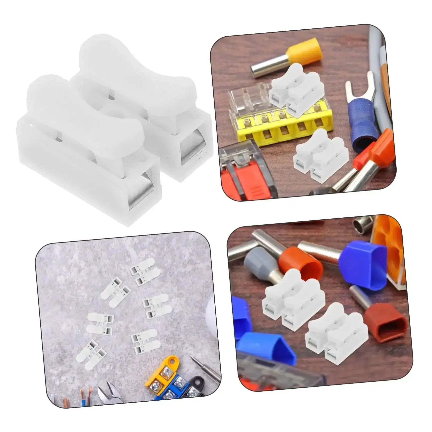 55 Piece Spring Clamp Terminal Blocks And Wire Connectors Kit For LED Lighting Wiring Quick Connect Push Terminals Barrier Strips For Easy Durable Electrical Projects - Image 3