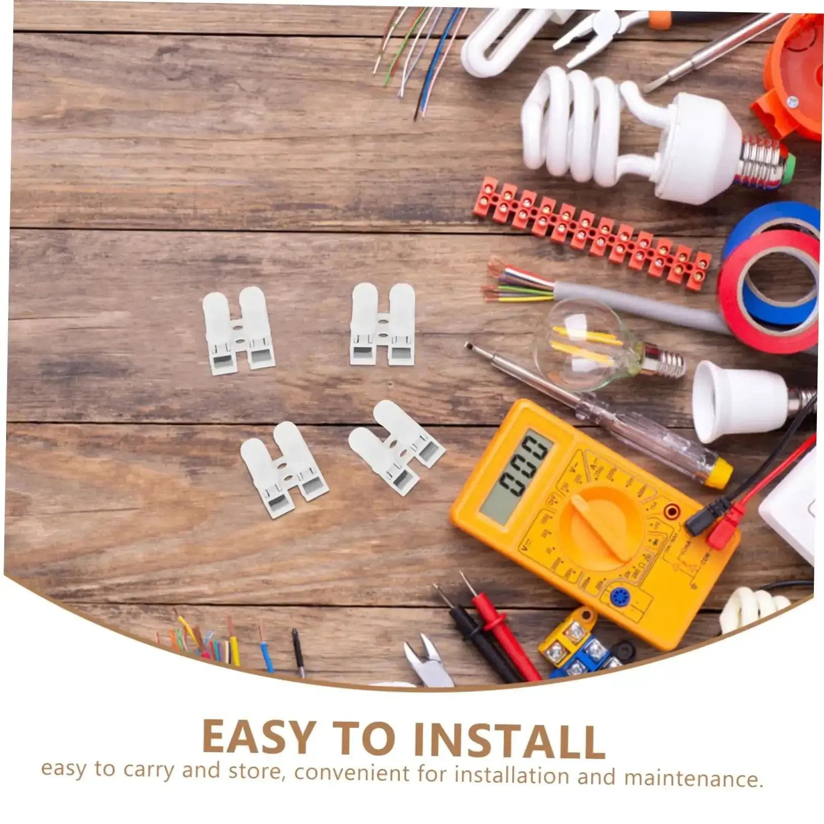 55 Piece Spring Clamp Terminal Blocks And Wire Connectors Kit For LED Lighting Wiring Quick Connect Push Terminals Barrier Strips For Easy Durable Electrical Projects - Image 4