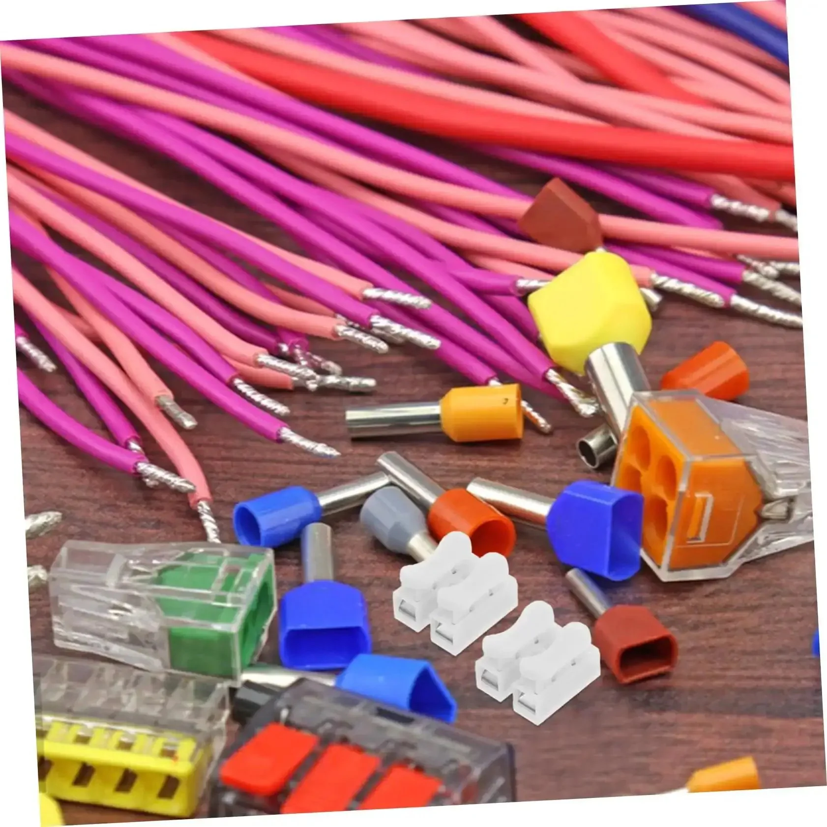 55 Piece Spring Clamp Terminal Blocks And Wire Connectors Kit For LED Lighting Wiring Quick Connect Push Terminals Barrier Strips For Easy Durable Electrical Projects - Image 5