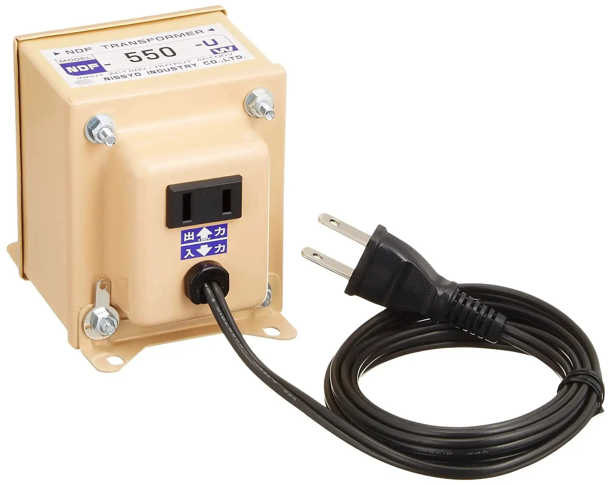 550W 120V To 100V Step Down Transformer For International Use Portable Travel Ready Compact 71 By 97 By 85 Millimeters With Internal Thermal Fuse Great For Running 100V Appliances Outside Japan And While Traveling