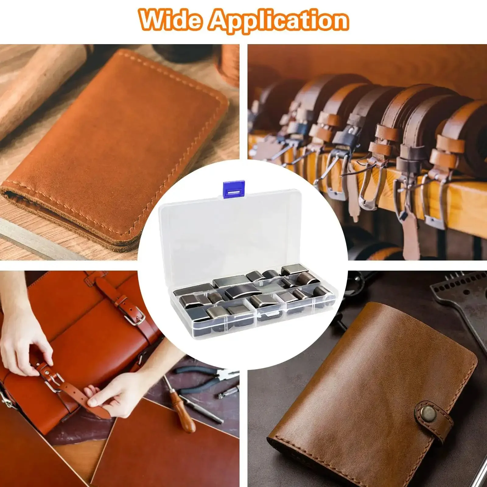 56 Piece Leather Hole Punch Set With Storage Case And Mat Includes Multiple Shapes For Belts Hollow Punch Cutter Tool For Handmade Diy Crafts Durable High Speed Steel Forging For Sharp Clean Cuts - Image 2
