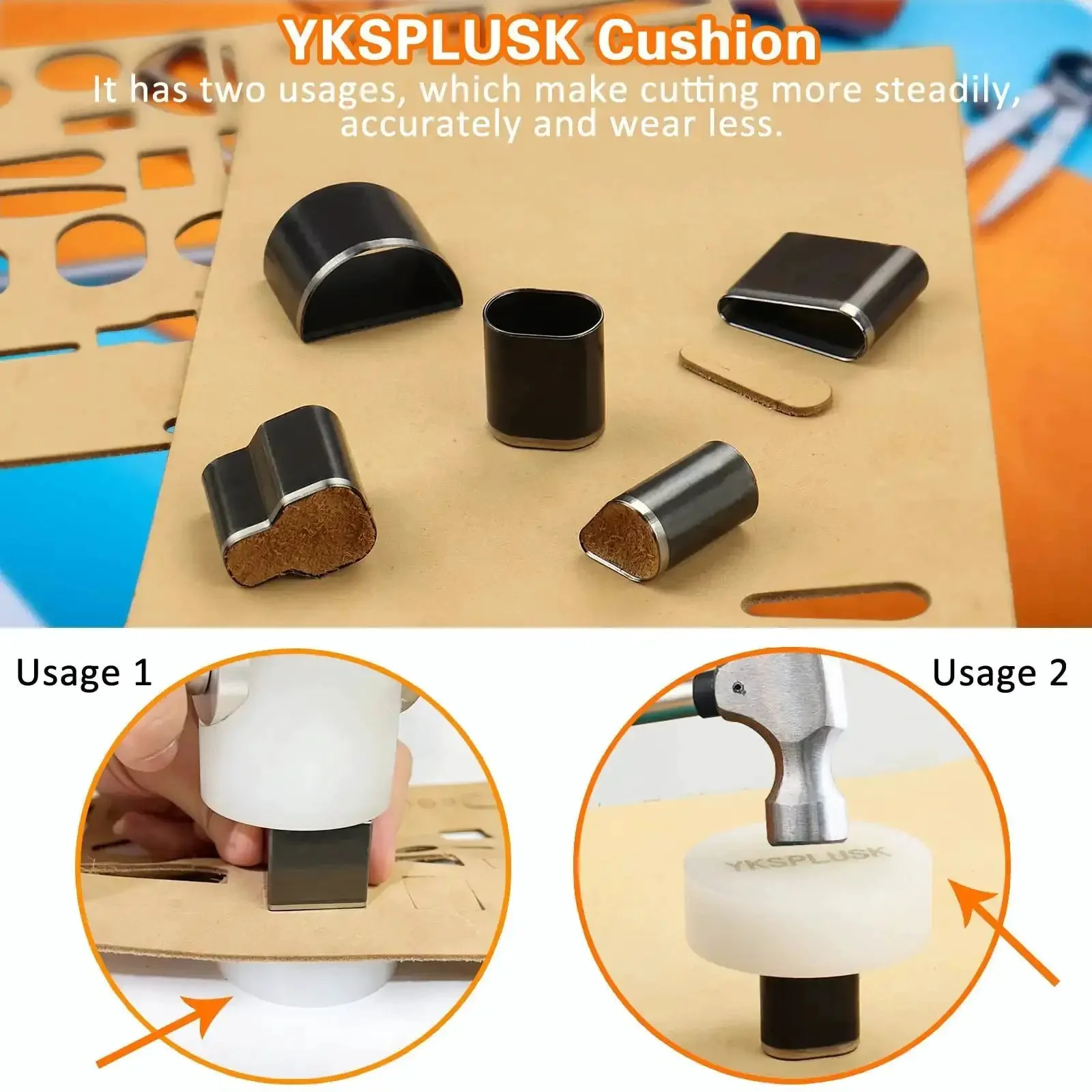 56 Piece Leather Hole Punch Set With Storage Case And Mat Includes Multiple Shapes For Belts Hollow Punch Cutter Tool For Handmade Diy Crafts Durable High Speed Steel Forging For Sharp Clean Cuts - Image 3