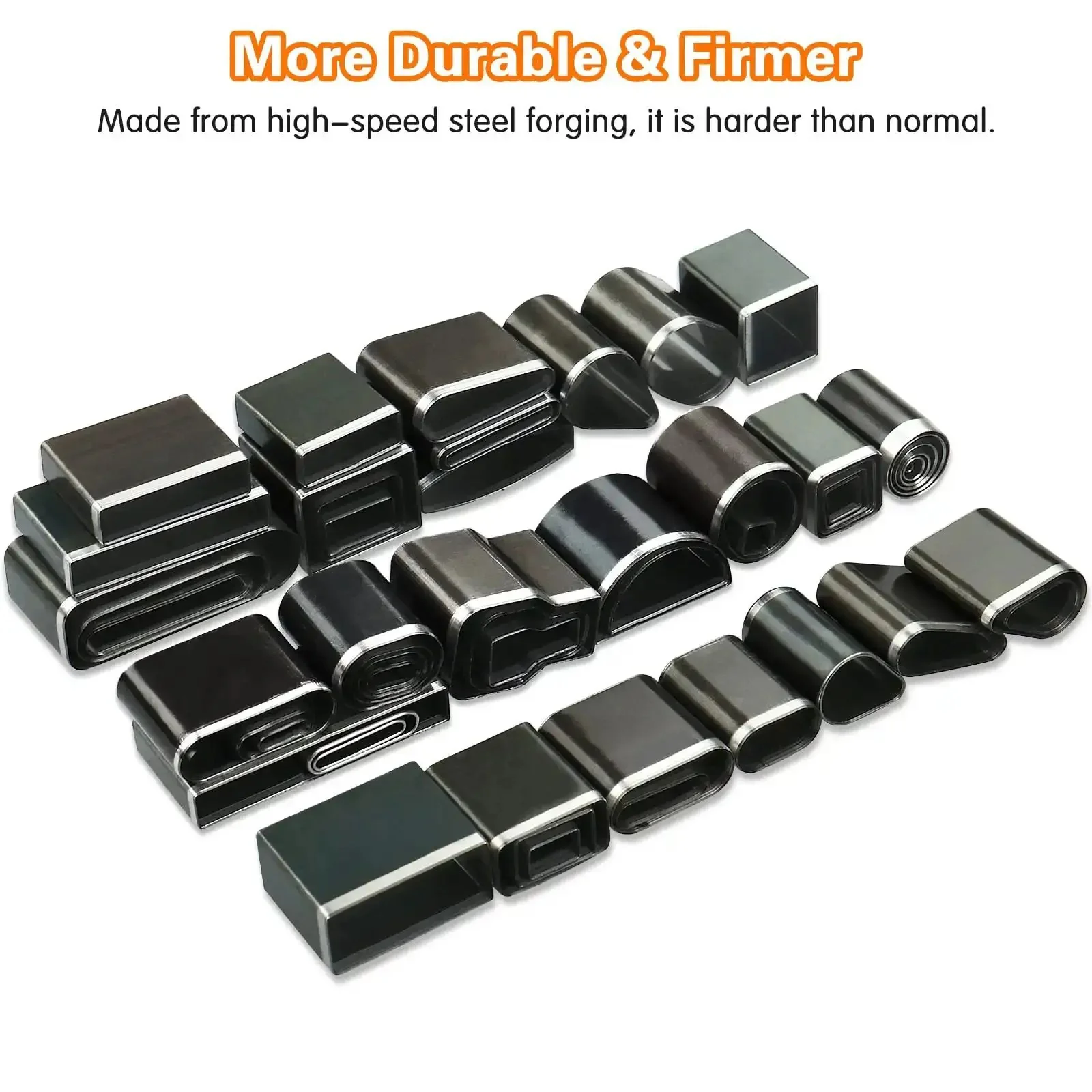 56 Piece Leather Hole Punch Set With Storage Case And Mat Includes Multiple Shapes For Belts Hollow Punch Cutter Tool For Handmade Diy Crafts Durable High Speed Steel Forging For Sharp Clean Cuts - Image 5
