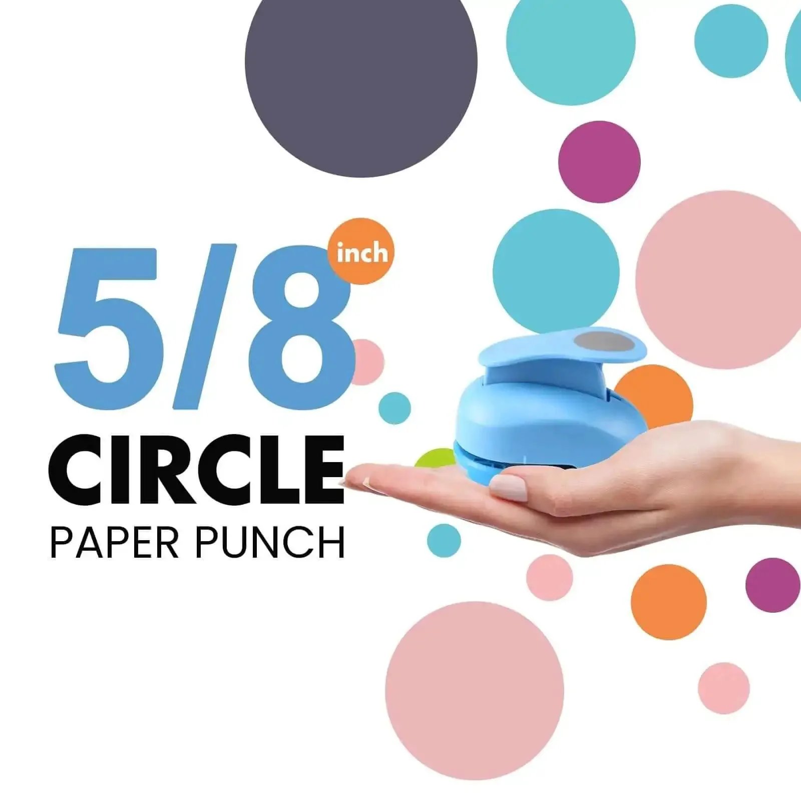 5/8 Inch Circle Punch For Scrapbooking And Card Making, Delivers Precise Cuts Every Time, Go-To Durable Craft Tool For DIY Photo Albums, Invitations, Decorations, And All Your Paper Craft Projects - Image 7
