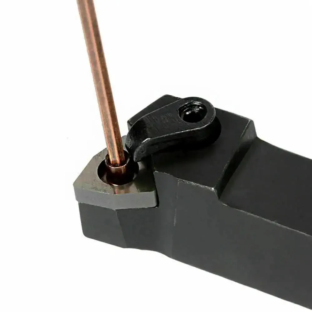 5/8 Inch CNC Lathe Tool Holder Bit Set With 2 WNMG080404 CBN-6 Inserts For High Speed Finishing Of Hardened Steel Right Cutting 0.4 Corner Radius Forged Alloy Steel Shank Built For Pro Grade Precision Semifinishing And Tough Turnings - Image 4