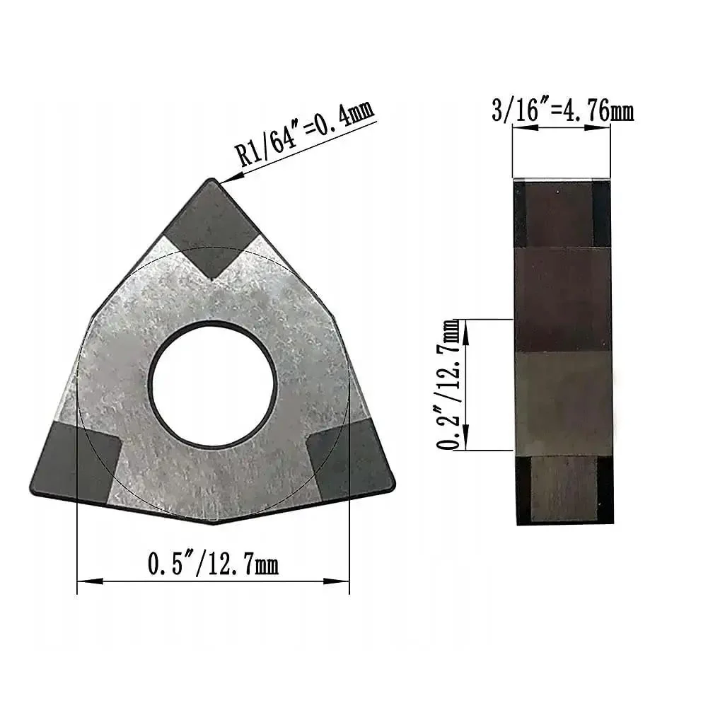 5/8 Inch CNC Lathe Tool Holder Bit Set With 2 WNMG080404 CBN-6 Inserts For High Speed Finishing Of Hardened Steel Right Cutting 0.4 Corner Radius Forged Alloy Steel Shank Built For Pro Grade Precision Semifinishing And Tough Turnings - Image 5