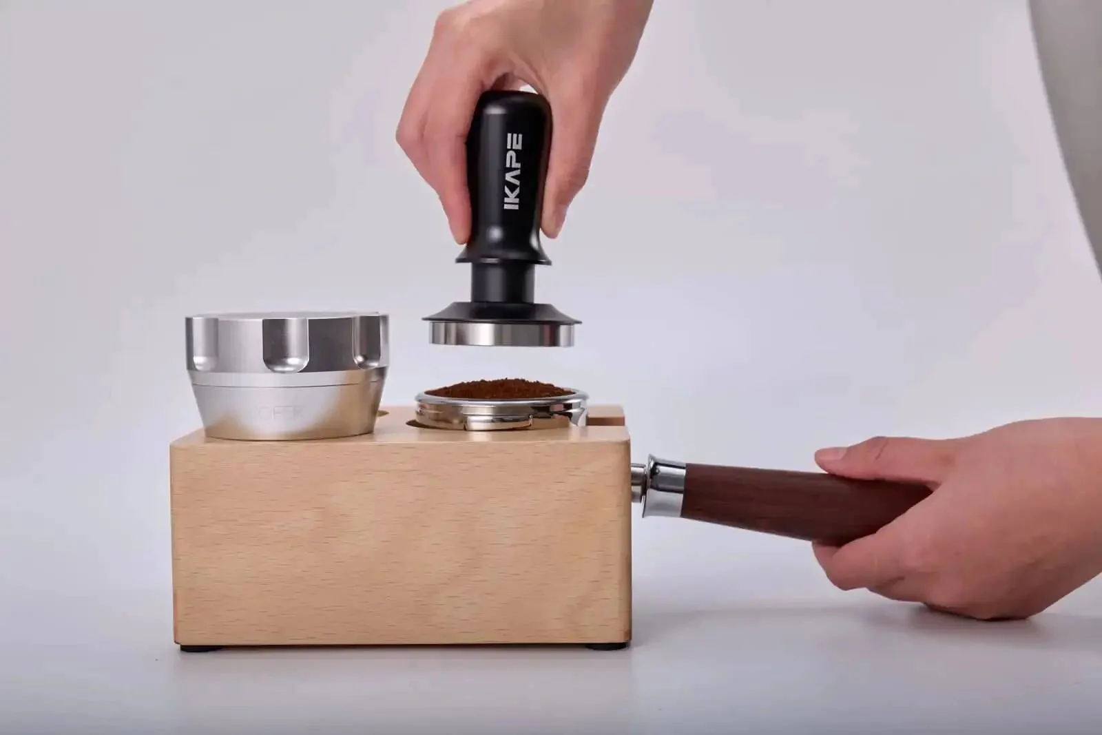 58.35Mm Espresso Tamper Pro Grade Barista Tool With Calibrated Spring Loaded Threaded Stainless Steel Base No Fuss Tamping Compatible With Rancilio And Gaggia Bottomless Portafilters For Even Grounds And Rich Espresso - Image 2