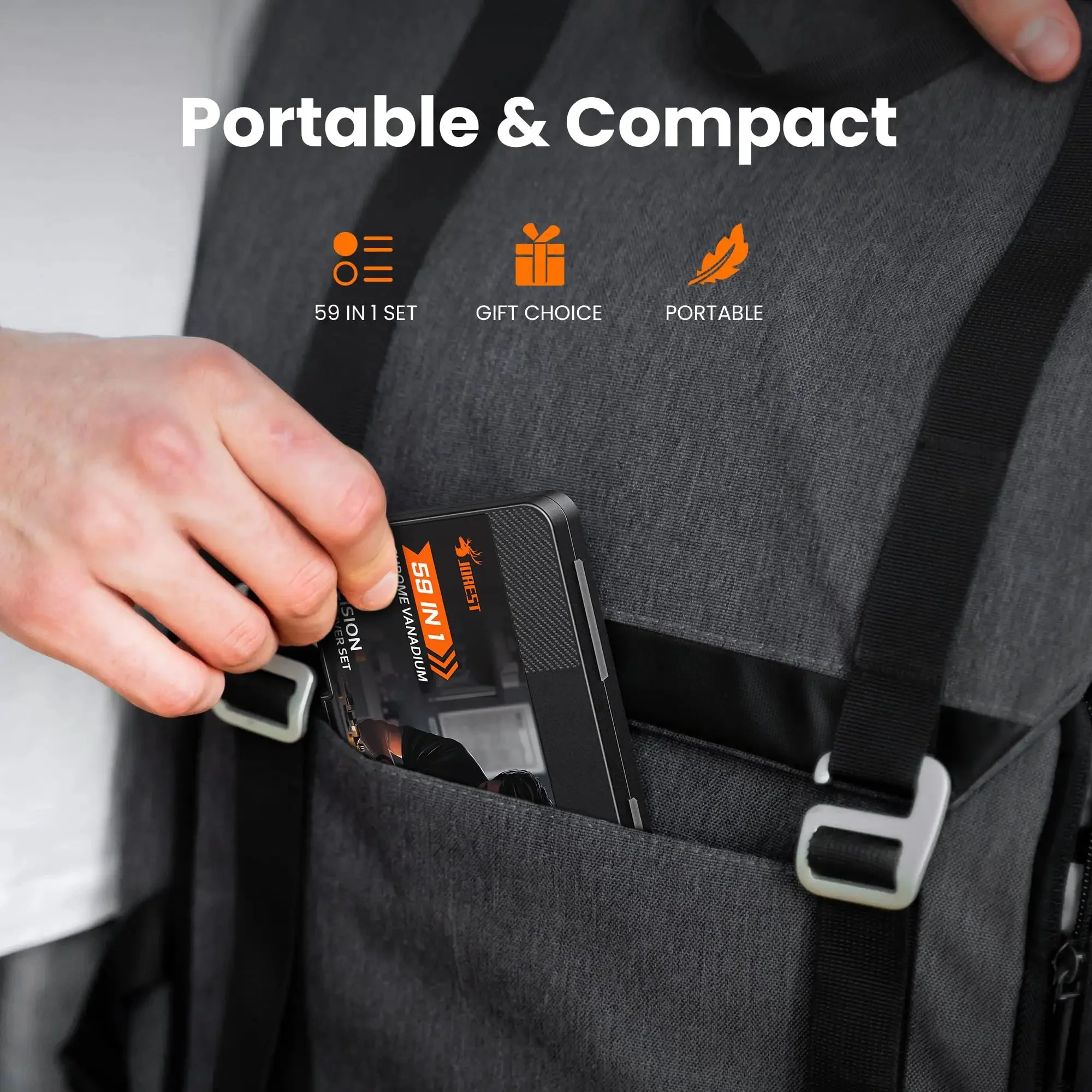 59 In 1 Precision Screwdriver Set With 44 Bits Including Torx T1 T2 T3 T4 T5 T6 T7 T8 T9 T10 T15 T20 Triwing Pentalobe And More For Macbook Laptop Computer IPhone PS4 PS5 Xbox Switch Eyeglasses Watch Ring Doorbell And Other Electronics All Your Gear Ready - Image 3