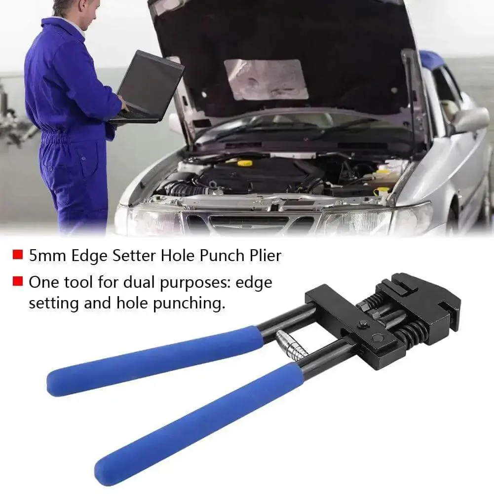 5mm Hole Punch Setter Joggler For Sheet Metal And Panels Dual Function Plier Tool For Setting And Punching Chrome Vanadium Steel With Rotary Control Handy For Welding And Flanging Prep - Image 7